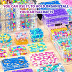 Bead Organizer Box 58 Pcs, 3-Tier Stackable Storage Box, and 3 Different - Image 5