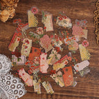 Dizdkizd Die Cut Gold Foil Floral Stickers, Transparent Aesthetics Sticker Set - Image 3