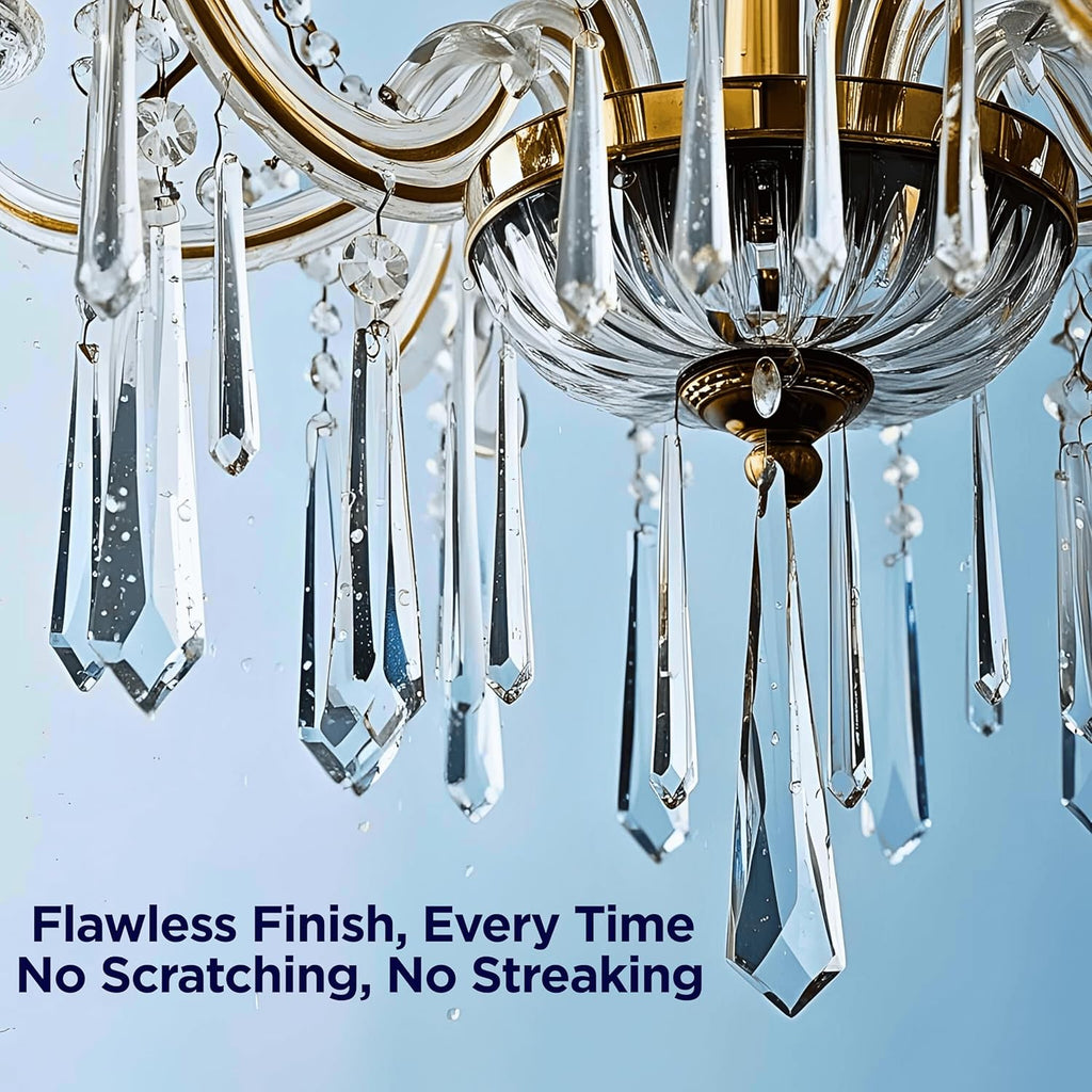 Sparkle Plenty Chandelier Cleaner Drip Dry Spray No Wipe - Dust Remover & Streak Free Glass Cleaner Spray for Chandeliers Crystals & Window Screen Surface - All Purpose Cleaning Supplies (32 oz)