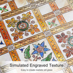 Coavas Stained Glass Window Film Decorative Privacy Cling - Image 3