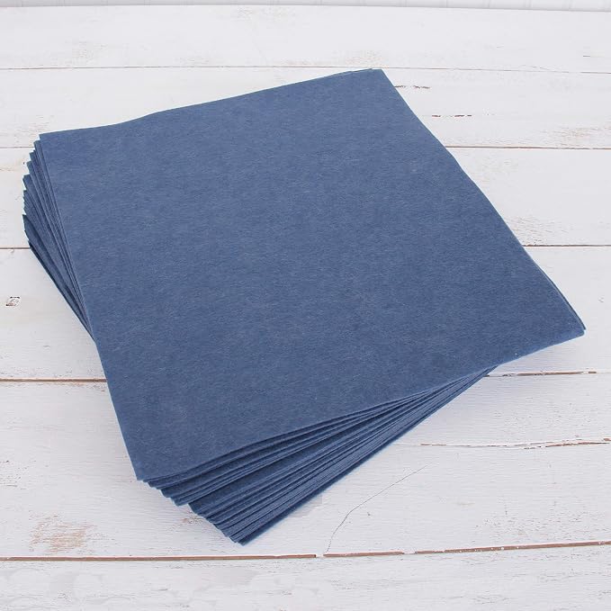 Threadart Navy Premium Felt Sheets by ThreadArt