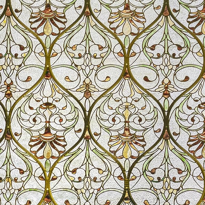 3D Stained Glass Window Film, Decorative Window Privacy Film - Image 2