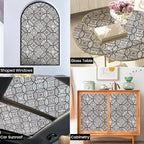 DKTIE Boho Stained Glass Look Window Privacy Film - Image 6