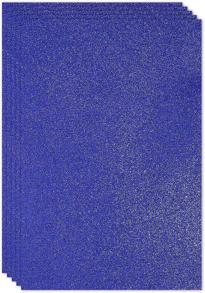 PATIKIL Dark Blue Shiny EVA Glitter Foam Sheet 11.8 x 7.9 Inch 2mm Thick by PATIKIL