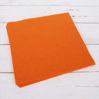 Threadart Orange Premium Felt Sheets by ThreadArt