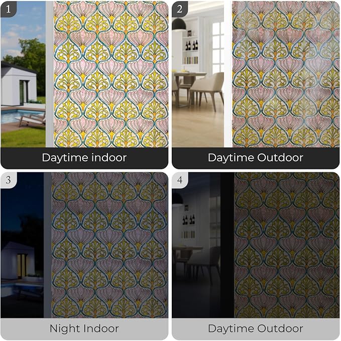 3D Stained Glass Window Film, Decorative Window Privacy Film - Image 6