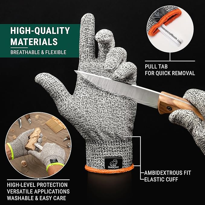 BeaverCraft Wood Carving Gloves CRG - Image 6