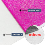 Neon Pink Glitter Heat Transfer Vinyl 12" x 5 ft HTV - Image 4