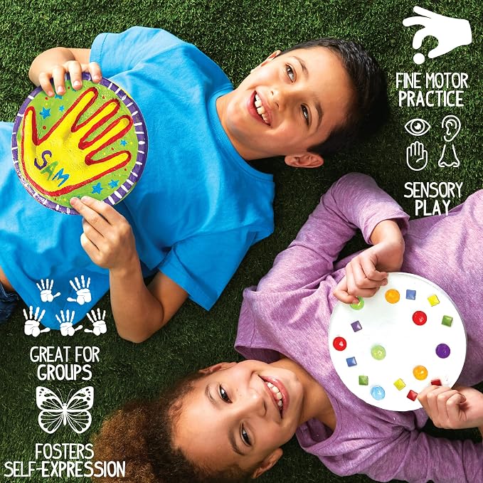 Made By Me Mix & Mold Your Own & Make 4 DIY Personalized Stepping Stones - Image 3