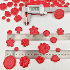 500g/1.1lb Ceramic Mosaic Tiles Mixed Shapes of Flowers, Mushrooms - Image 4
