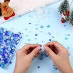 ZHIYUXI 1150PCS Blue Beads Winter Glass Beads Kit Blue White Jewelry Making | - Image 2