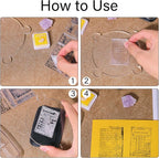 GLOBLELAND Vintage Handwriting Clear Stamps - Image 3