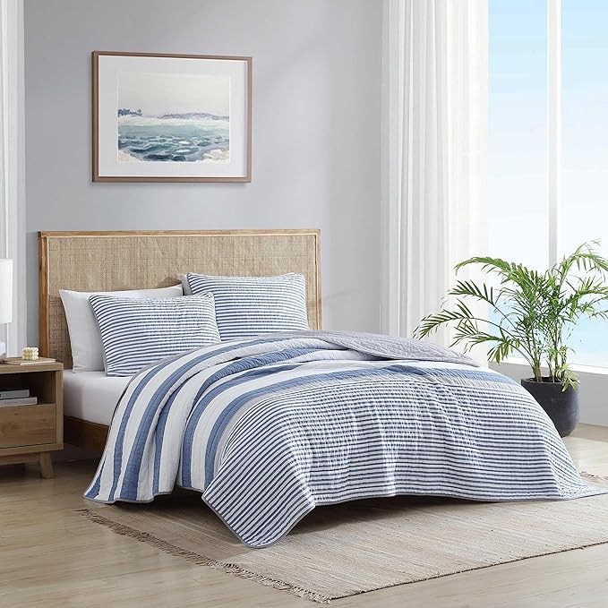 Nautica - Queen Quilt Set, Reversible Cotton Bedding - Image 2