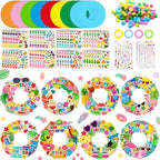 Hollowfly 48 Sets Summer Wreath Craft Kits Hello Summer DIY Hanging Ornaments by Hollowfly