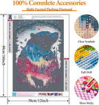 Offito Bear Diamond Art Kits for Adults, Forest Polar Bear Diamond Painting - Image 4
