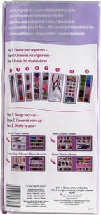 Craft Mates Bead Organizer, 4 Locking Compartments, Plastic Storage | Clear - Image 4