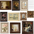 10-Pack Vintage Picture Frames Set, Antique Gallery Wall Frame Set | Wall & by Unknown