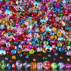 636pcs Glass Beads for Jewelry Making Assorted by OuMuaMua