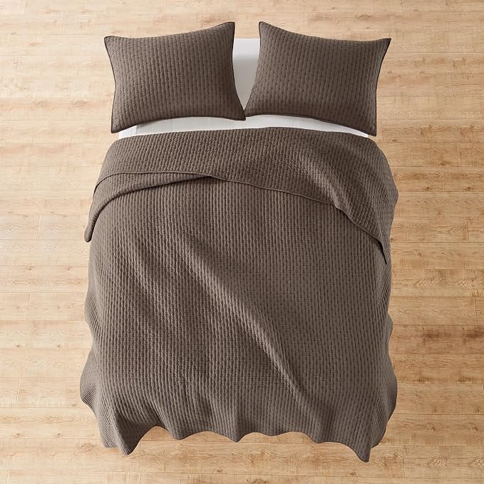 Levtex Home Cross Stitch Reversible King/Cal King Quilt Set - Image 7