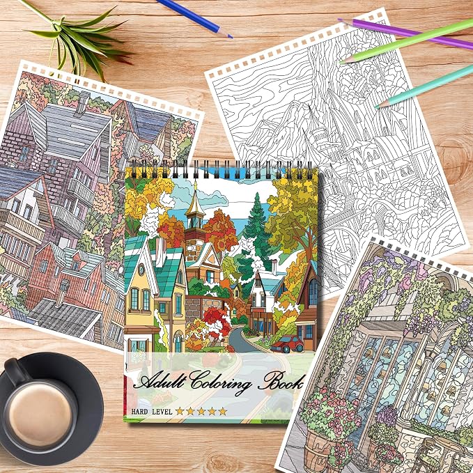 Kalysky Landscapes Adult Coloring Book Set of 3 - Image 8