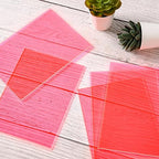 Lesnlok Fluorescent red Acrylic Sheets 1/8 inch Thick 3mm 2 Pack 8 x 10 Clear - Image 5