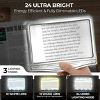 MAGNIPROS Patented 3X Large LED Page Magnifier - Image 3