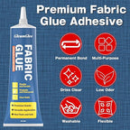 Fabric Glue, Permanent Extra Strong Clear Washable Fabric Adhesive - Image 2