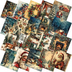 HunnmingRe 20 Pcs 10''x10'' Vintage Christmas Quilting Fabric Square Nutcracker by HunnmingRe