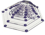 The Quilted Bear Hexagon Quilting Templates – 8 Clear Non-Slip Acrylic Quilt by TheQuiltedBearsProducts