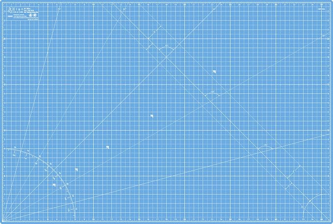 Elan Cutting Mat A1 Blue, Large Self Healing Cutting Mat 24 x 36 Inch, 5-Ply by Elan