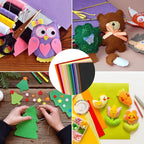 40PCS 12 x 12”, 2mm Thick Stiff Felt Fabric Sheets Assorted Colours Felt Pack - Image 7