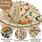 HunnmingRe 20 Pcs 10''x10'' Vintage Butterfly Quilting Fabric Square Retro - Image 2