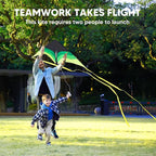 SYNCFUN Large Delta Kite Gradient Green– Easy to Fly - Image 2