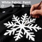 Nicpro White Fabric Paint, 4 oz Fabric Paint - Image 2