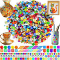 2400 Pcs Colorful Irregular Crystal Mosaic Tiles, 4.4lb Tiny Mosaic Tile DIY by UZLUbuywithconfidence