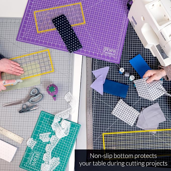 Breman Precision 18x24 Inch Self Healing Cutting Mat – 2-Sided 5-Ply PVC - Image 3