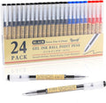 Japanese Style Black Blue & Red Gel Ink Pens, 0.35mm Extra Fine Point, No by RIANCY