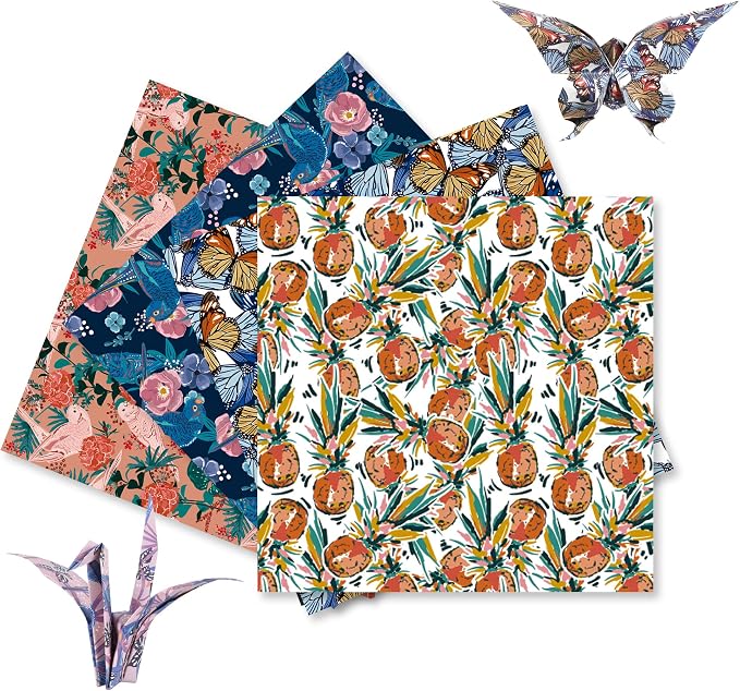 Origami Paper Kit 50 Sheets 6 Inch Square Double Sided Color 10 Vivid Colors - Image 4
