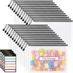 Sooez 24 Pack Mesh Zipper Pouch by Sooez