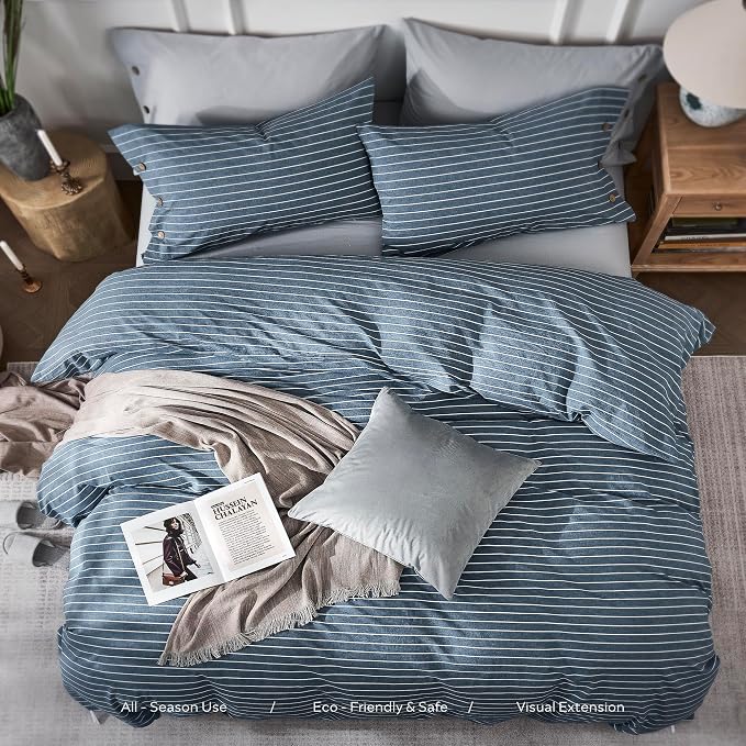 JELLYMONI Cotton Duvet Cover Cal King Size - Image 8