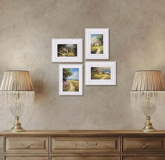 eletecpro 5x7 Vintage Picture Frame, Glass Cover, Horizontal or Vertical - Image 7