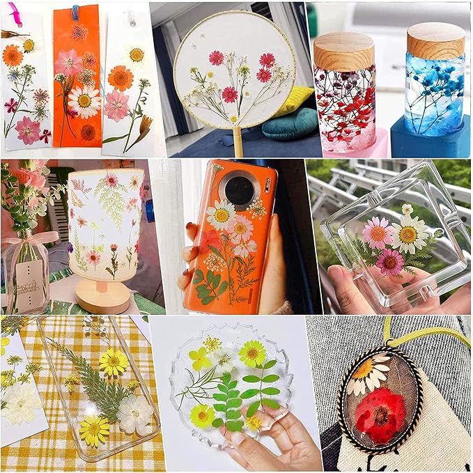 Woohome 78PCS Natural Dried Pressed Flowers and Natural Dried Pressed Leaves - Image 3