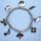 Silver-Tone Enamel Charms Set for DIY Jewelry Making - Image 4