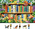 MINIWAN Wildflowers Vintage Book 500 Piece Puzzle by MINIWAN