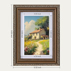 eletecpro 5x7 Vintage Picture Frame, Glass Cover, Horizontal or Vertical - Image 3