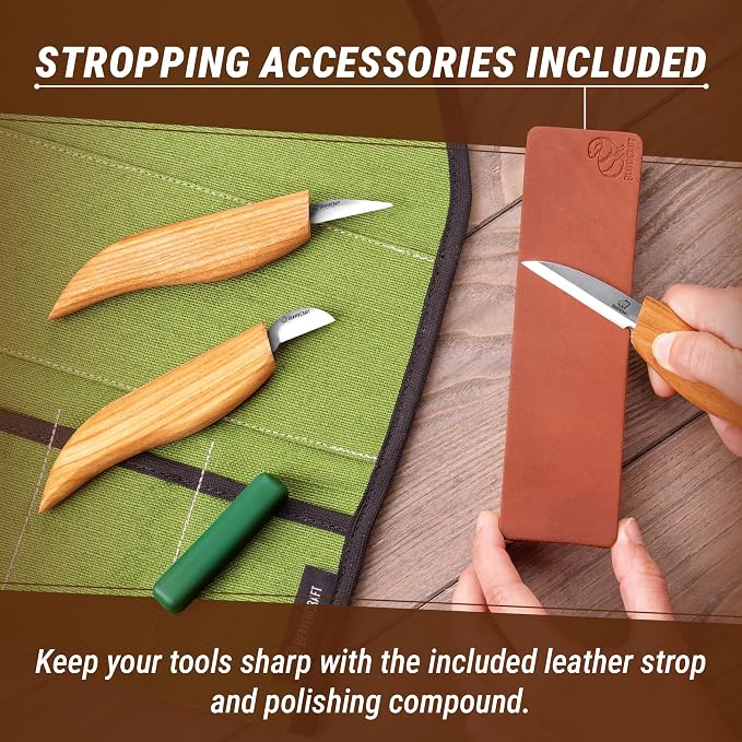 BeaverCraft Wood Carving Knife Kit S15 Whittling Kit - Image 7