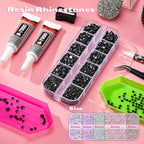 25000 Pcs Resin Jelly Rhinestones Kit, All-in-One Bedazzling Kit - Image 2