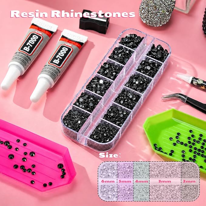 25000 Pcs Resin Jelly Rhinestones Kit, All-in-One Bedazzling Kit - Image 2