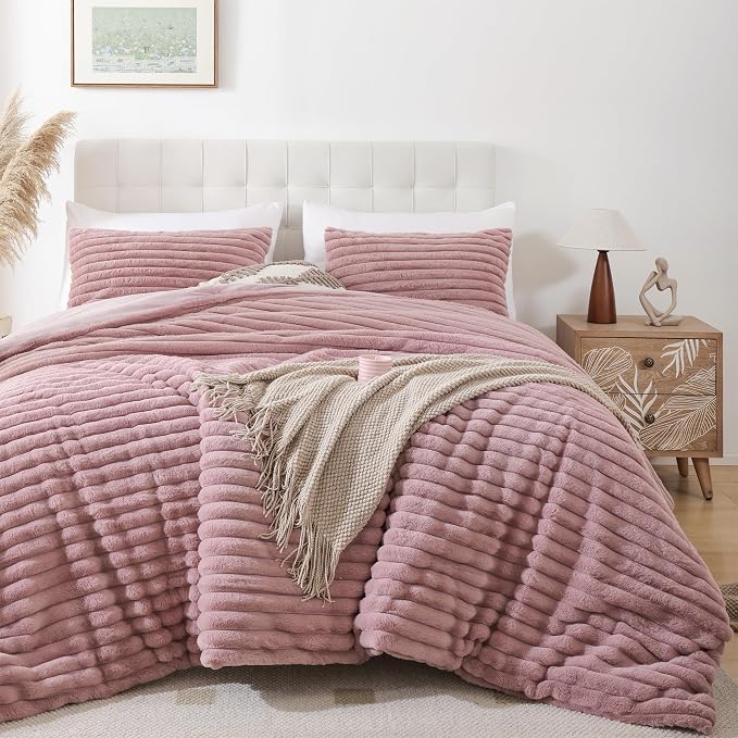 Smoofy Fluffy Queen Comforter Set 3 Pieces by SMOOFY