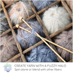 REAL MOHAIR LOCKS. Organic Natural White Wool Fiber - Image 6
